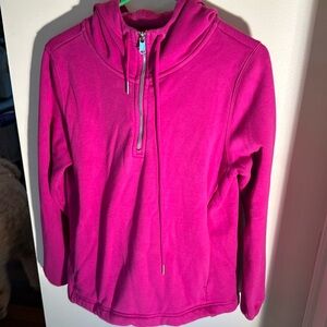 Athleta Sz S raspberry half zip